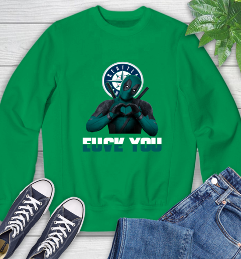 MLB Seattle Mariners Deadpool Love You Fuck You Baseball Sports Sweatshirt 7