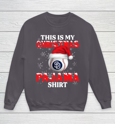 San Diego Padres This Is My Christmas Pajama Shirt MLB Youth Sweatshirt 5