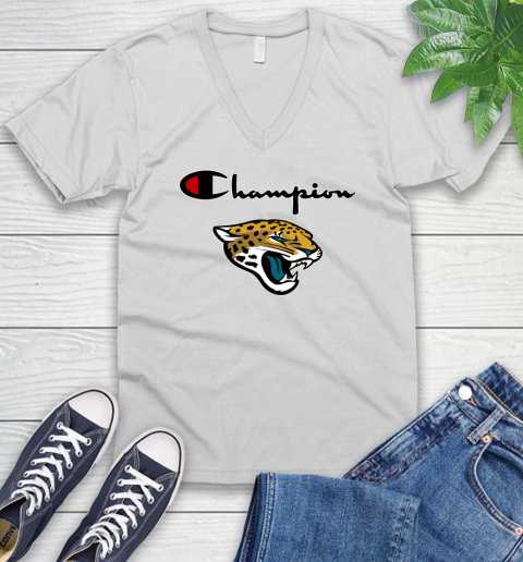 NFL Football Jacksonville Jaguars Champion Shirt V-Neck T-Shirt