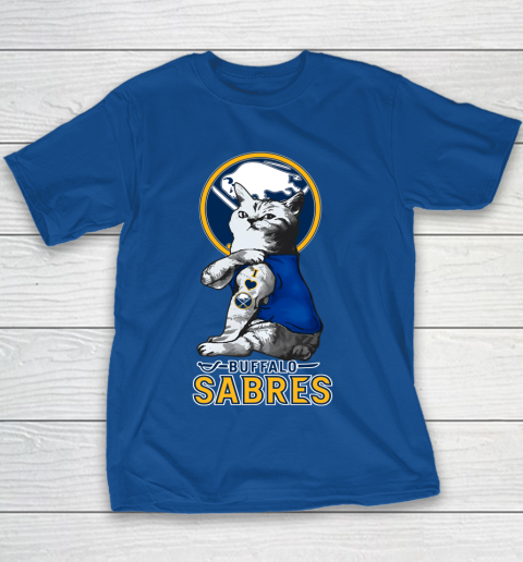 NHL My Cat Loves Buffalo Sabres Hockey Youth T-Shirt 6