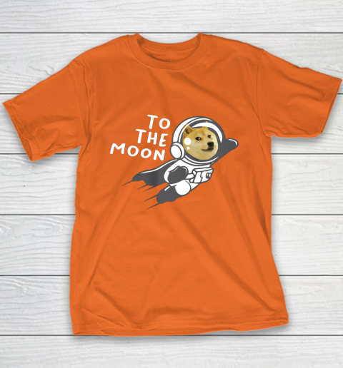 Dogecoin to the Moon Shirt Hodl Doge Coin Crypto Currency Youth T-Shirt 4