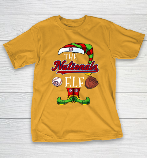 Washington Nationals Christmas ELF Funny MLB T-Shirt 2