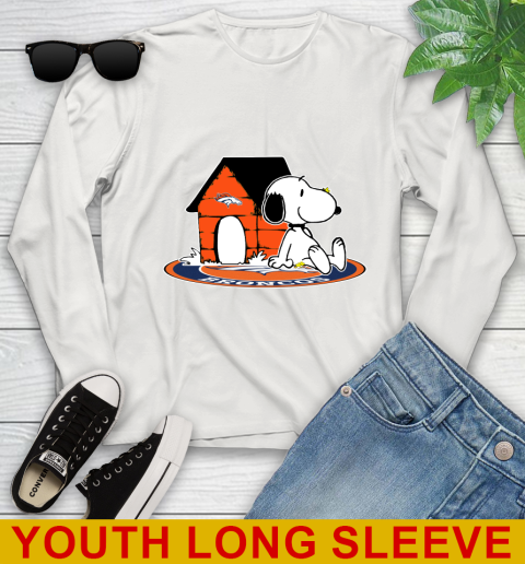 NFL Football Denver Broncos Snoopy The Peanuts Movie Shirt Youth Long Sleeve 12