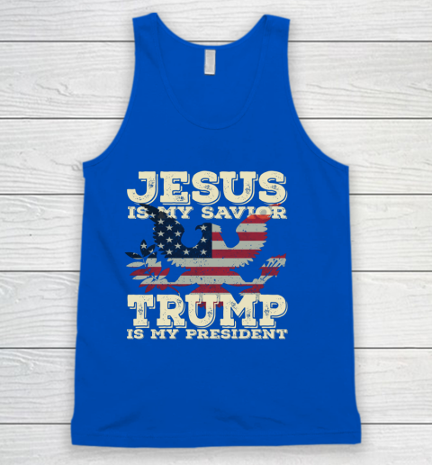 Jesus Is My Savior Trump Is My President Vintage American Tank Top 4