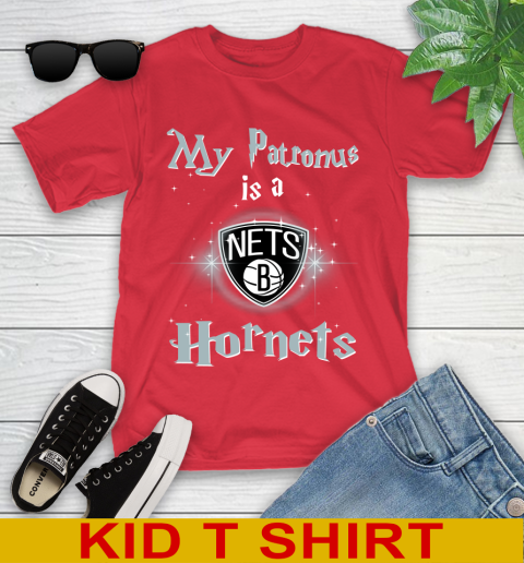 NBA Basketball Harry Potter My Patronus Is A Brooklyn Nets Youth T-Shirt 11