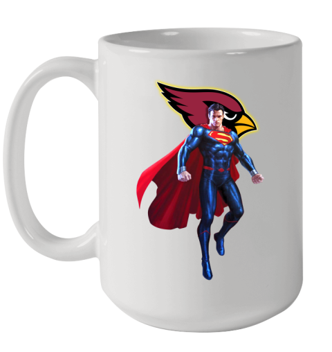 NFL Superman DC Sports Football Arizona Cardinals Ceramic Mug 15oz