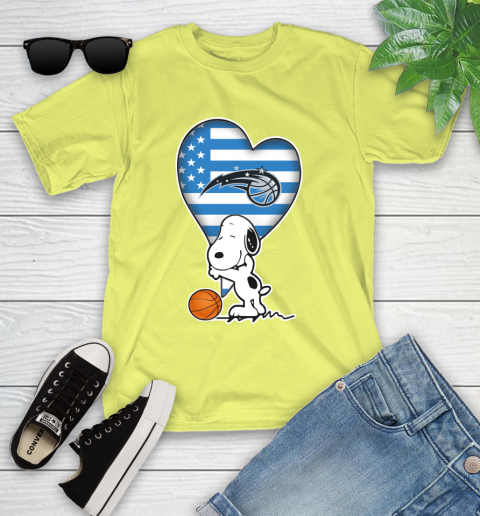 Orlando Magic NBA Basketball The Peanuts Movie Adorable Snoopy Youth T-Shirt 8