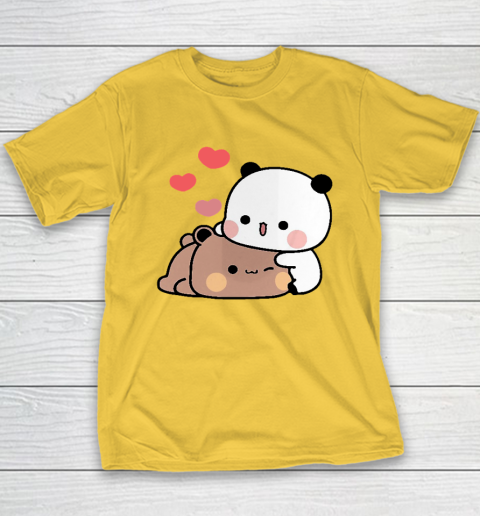 Panda Bear Hug Bubu Dudu Valentines Day's Youth T-Shirt 4