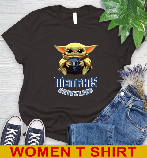 NBA Basketball Memphis Grizzlies Star Wars Baby Yoda Shirt 96