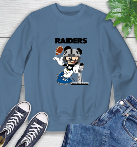 NFL Oakland Raiders Mickey Mouse Disney Super Bowl Football T Shirt Sweatshirt 7