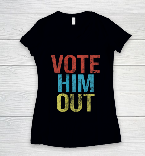 Anti Trump Vote Him Out Women's V-Neck T-Shirt