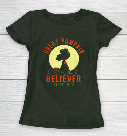 Peanuts Great Pumpkin believer since 1966 Halloween Women's T-Shirt 4