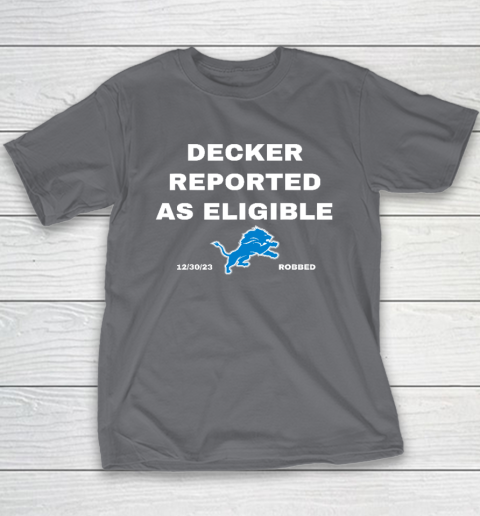 Decker Reported As Eligible Youth T-Shirt 5