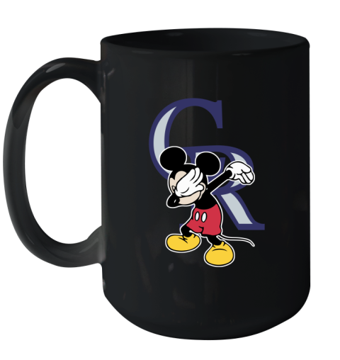 Colorado Rockies MLB Baseball Dabbing Mickey Disney Sports Ceramic Mug 15oz 2