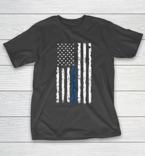Thin Blue Line America Flag T-Shirt