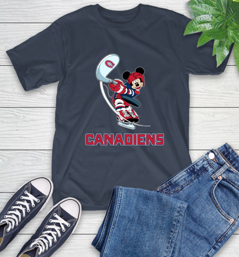NHL Hockey Montreal Canadiens Cheerful Mickey Mouse Shirt T-Shirt 4