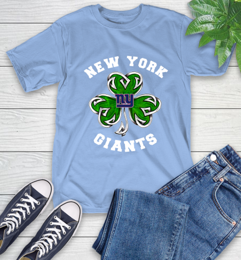 NFL New York Giants Three Leaf Clover St Patrick's Day Football Sports T-Shirt 12