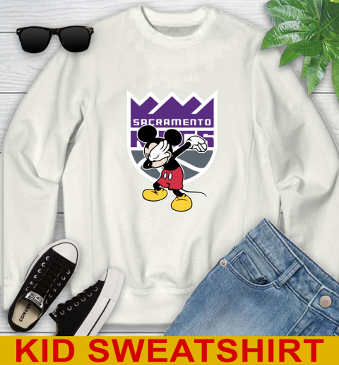 Sacramento Kings NBA Basketball Dabbing Mickey Disney Sports Youth Sweatshirt