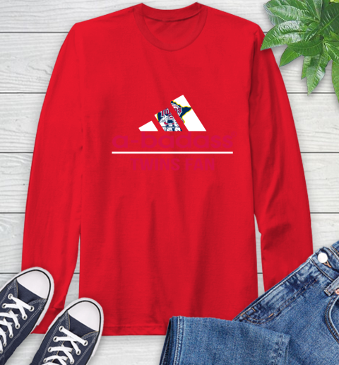 MLB A Badass Minnesota Twins Fan Adidas Baseball Sports Long Sleeve T-Shirt 11