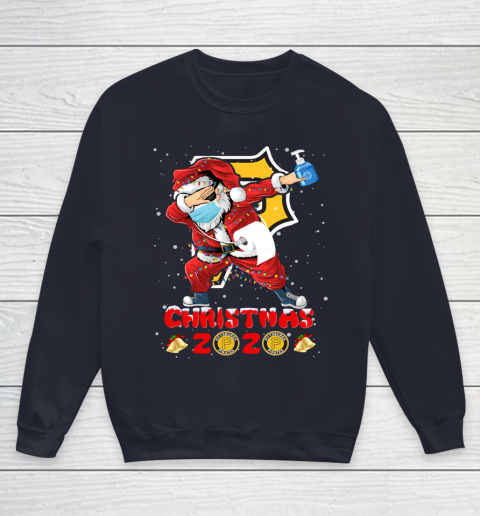 Pittsburgh Pirates Funny Santa Claus Dabbing Christmas 2020 MLB Youth Sweatshirt 2