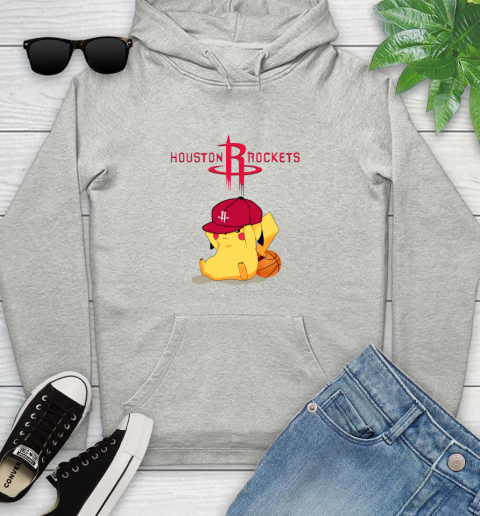 NBA Pikachu Basketball Sports Houston Rockets Youth Hoodie