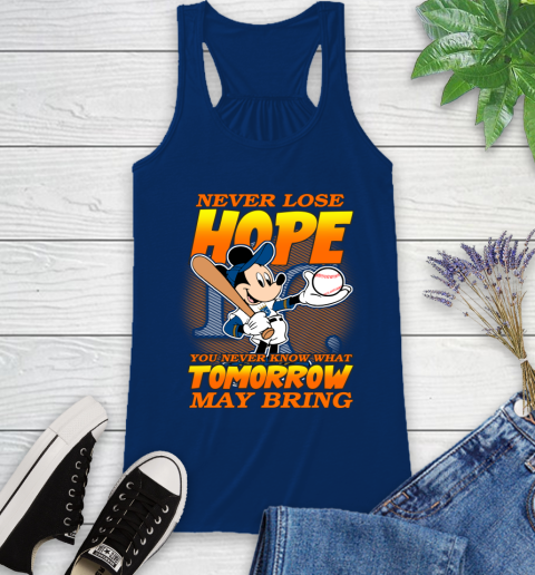 Kansas City Royals MLB Baseball Mickey Disney Never Lose Hope Racerback Tank - Image 9