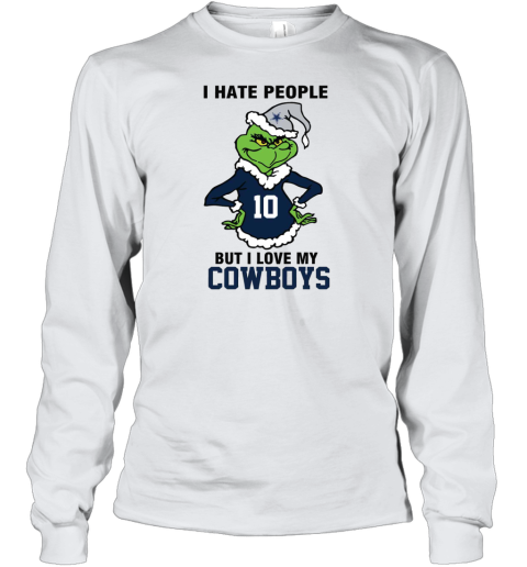 I Hate People But I Love My Cowboys Youth Long Sleeve