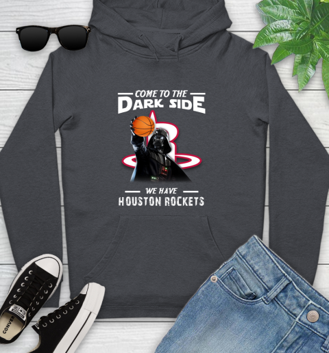 NBA Come To The Dark Side We Have Houston Rockets Star Wars Darth Vader Basketball Youth Hoodie 10