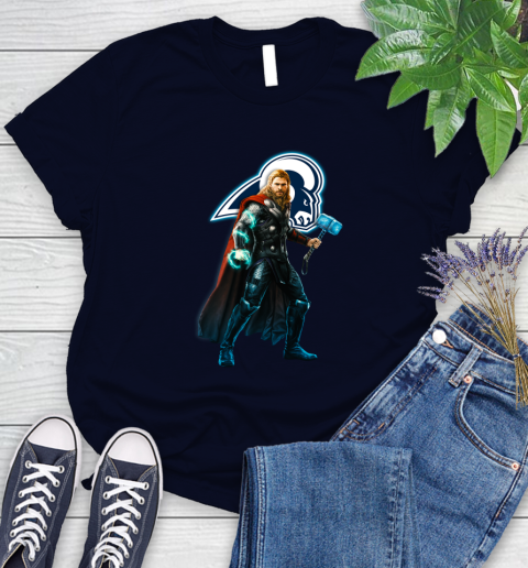 NFL Thor Avengers Endgame Football Los Angeles Rams Women's T-Shirt 3