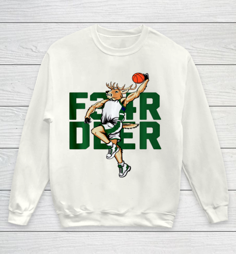 Fear Deer Milwaukee Basketball and Hunting Bucks Hobby Youth Sweatshirt