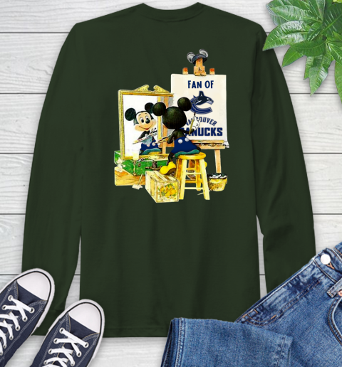 NHL Hockey Vancouver Canucks Mickey Drawing Shirt 59