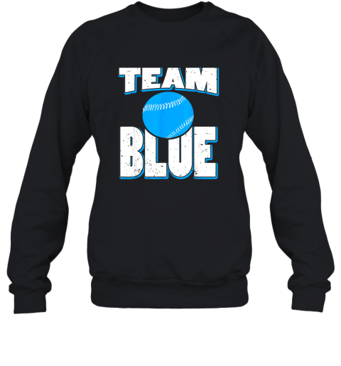 Team Blue Baseball Boy Gender Reveal Baby Shower Gift Sweatshirt