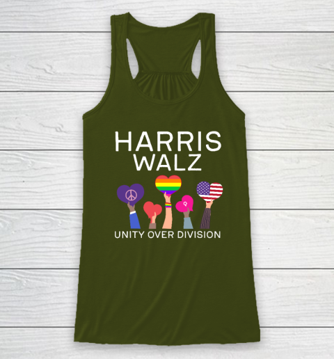 Harris Waltz 2024 Unity Over Division Racerback Tank 2