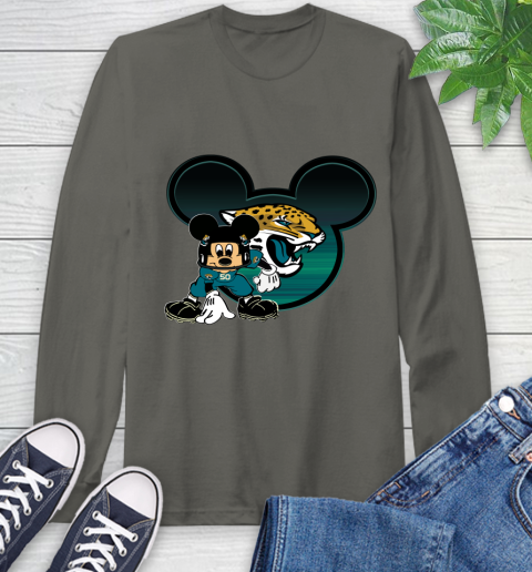NFL Jacksonville Jaguars Mickey Mouse Disney Football T Shirt Long Sleeve T-Shirt 8