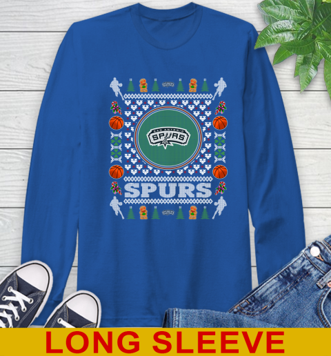 San Antonio Spurs Merry Christmas NBA Basketball Loyal Fan Long Sleeve T-Shirt 11