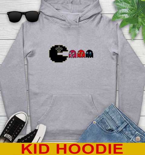 New Orleans Saints NFL Football Pac Man Champion Youth Hoodie 6