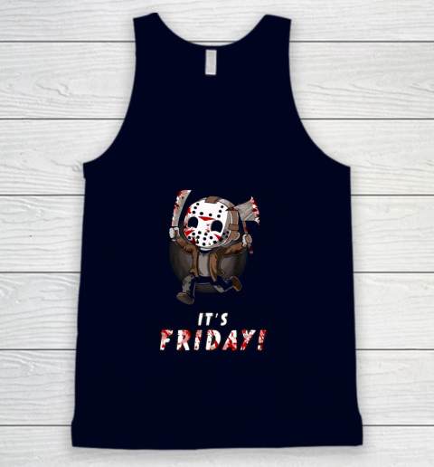 It S Friday 13th Funny Halloween Horror Tank Top Tee For Sports