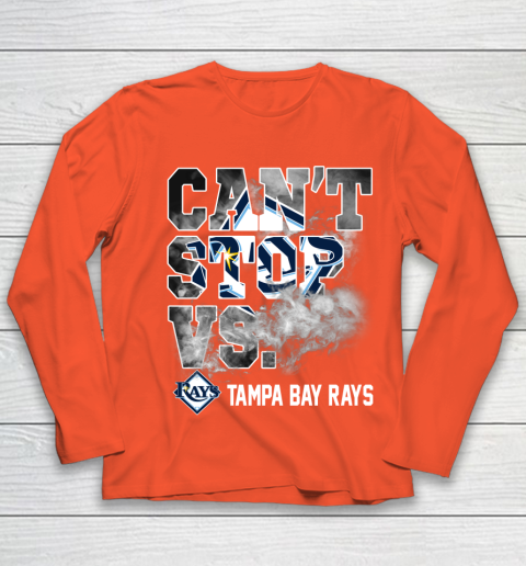 MLB Tampa Bay Rays Baseball Can't Stop Vs Rays Youth Long Sleeve 3