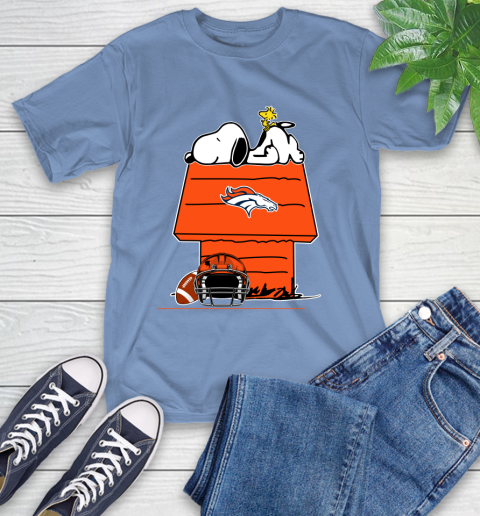 Denver Broncos NFL Football Snoopy Woodstock The Peanuts Movie T-Shirt 11