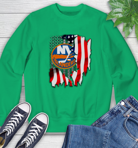 New York Islanders NHL Hockey American Flag Sweatshirt 7