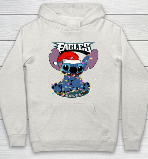 Philadelphia Eagles NFL Football noel stitch Christmas Hoodie 8