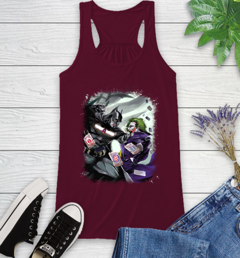 Los Angeles Angels MLB Baseball Batman Fighting Joker DC Comics Racerback Tank 3