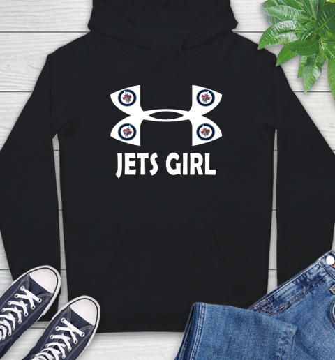 NHL Winnipeg Jets Girl Under Armour Hockey Sports Hoodie