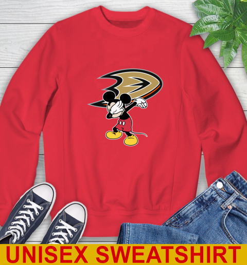 Anaheim Ducks NHL Hockey Dabbing Mickey Disney Sports Sweatshirt 10