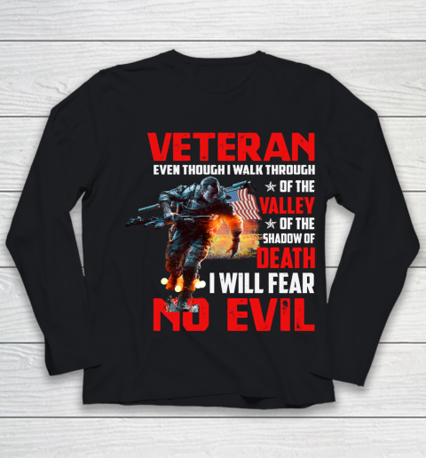 Veteran Shirt  Fear No Evil Youth Long Sleeve
