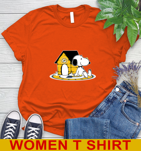 NBA Basketball Indiana Pacers Snoopy The Peanuts Movie Shirt Women's T-Shirt 4