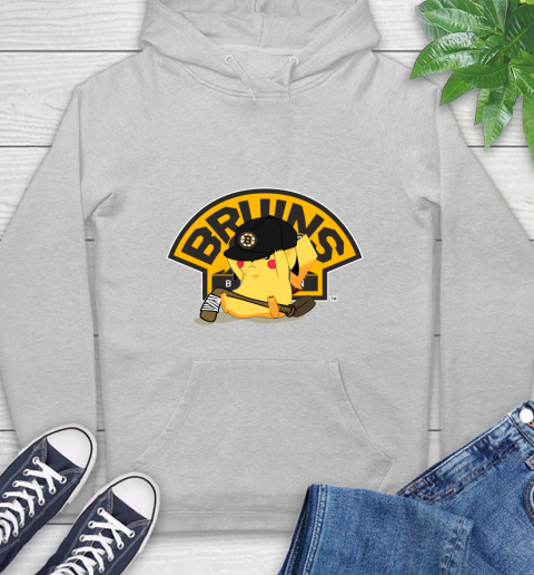 NHL Pikachu Hockey Sports Boston Bruins Hoodie 6
