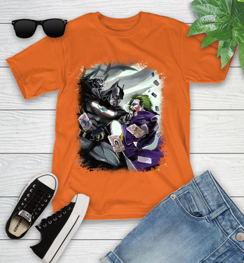 Miami Dolphins NFL Football Batman Fighting Joker DC Comics Youth T-Shirt 7
