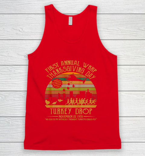 WKRP Thanksgiving Day Turkey Drop Tank Top 5