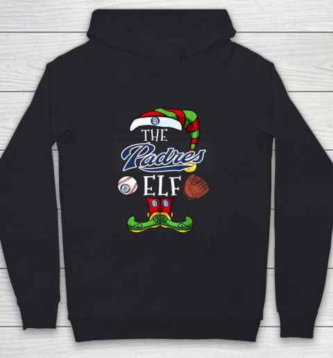 San Diego Padres Christmas ELF Funny MLB Youth Hoodie